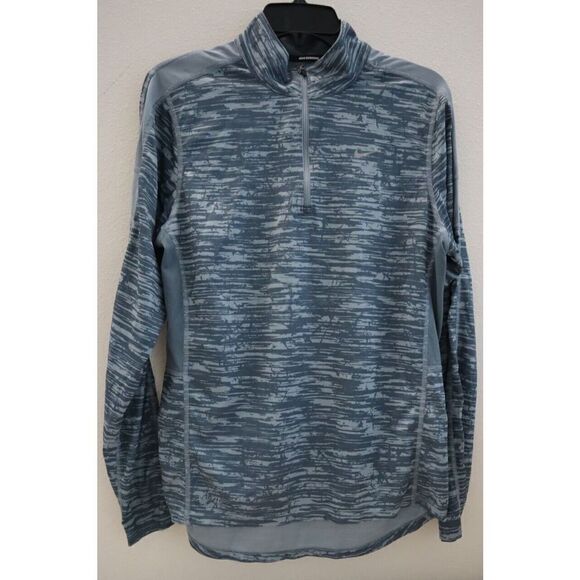 Nike Running 719683 088 Men's Sz M Gray 1/4 Zip Lightweight L/S Pullover Shirt - Picture 1 of 9